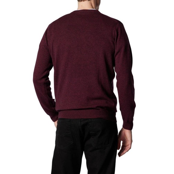 New Rodd & Gunn Queenstown Cashmere & Wool Sweater Claret Men's Size 2XL - Picture 2 of 10